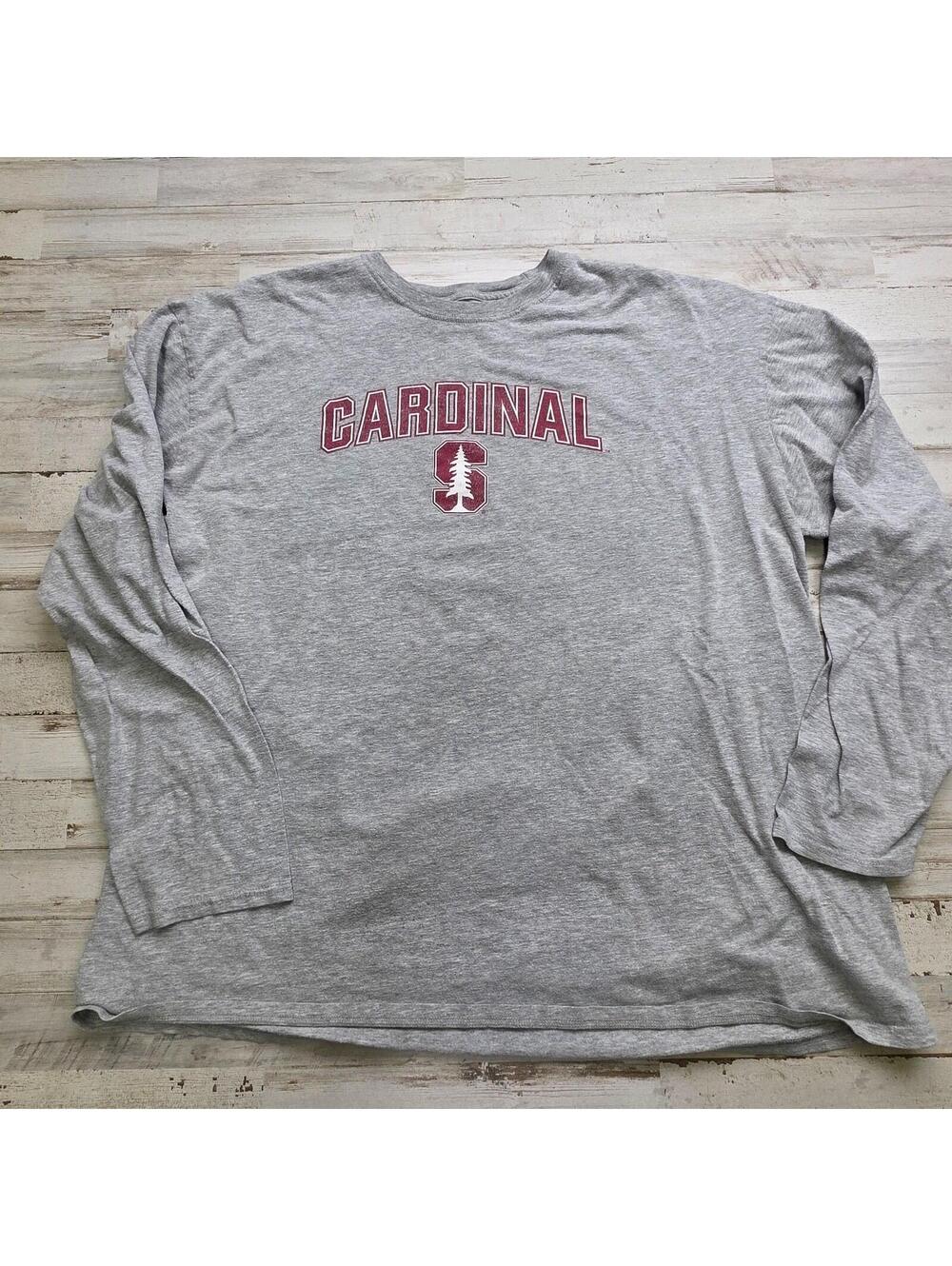 Stanford University Cardinal Men's 3XL Fanatics Graphic Tee Gray T-Shirt NCAA